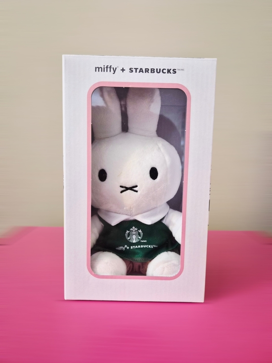 Starbucks Other - Starbucks x Miffy Plush Bunny White with Green Apron